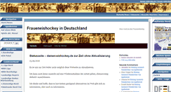 Desktop Screenshot of damen-eishockey.de